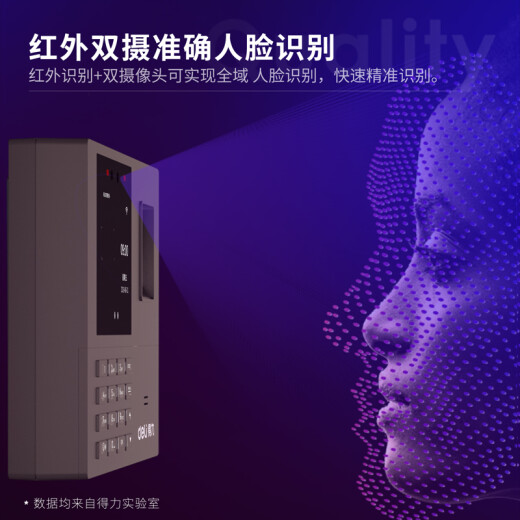 得力(deli)人脸指纹混合识别考勤机 免软件安装 停电打卡套装33800+13899