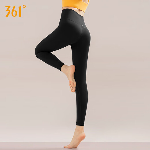 361 Pantalones de yoga para mujeres Nuevos estilos para mujeres que usan polalas de elevación de vientre de cintura alta para mujeres pantalones de tiburón para mujeres que corren deportes otoño otoño negro (689) l
