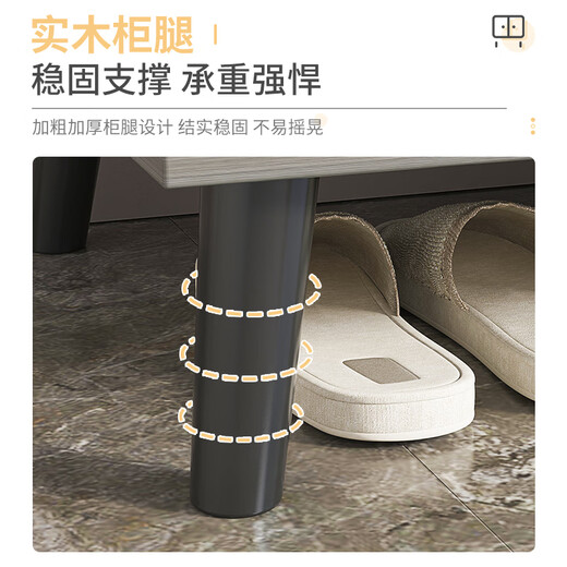 Pupai Shoe Cabinet Home Door Shoe Rack Modern Simple Living Room Entrance Cabinet Large Capacity Shoe Cabinet Storage Cabinet Preferential Subsidy Morandi Gray 60*32*90cm