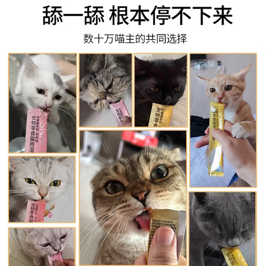 Meipan Cat Bars, Cat Snacks for Adult and Kitten, Liquid Cat Wet Food, Canned Cat Nutritional Cat Bars, Mixed Flavors, 60 Count, Simple Pack, 15g/1 Stick (refundable if not eaten)