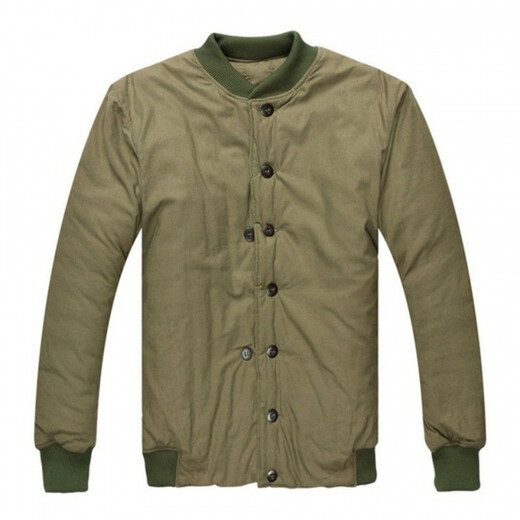 Xue Lei Eighth Route Army Clothes Army Cotton Jacket 87 Style Cotton Jacket Yellow Cotton Jacket Men's Pure Cotton White Cotton Old Style Winter Top 2XL Medium Size (140 to 160Jin Jin is equal to 0.5 kg)