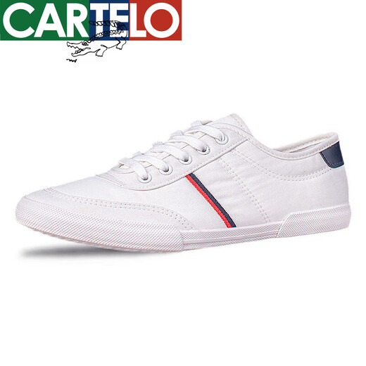Cartelo 2025 Summer British Canvas Shoes Zapatos de tela transpirable para hombres Zapatos blancos versátiles zapatos para hombres Spring casual Caki [tela 9272] [Lace-up] 39