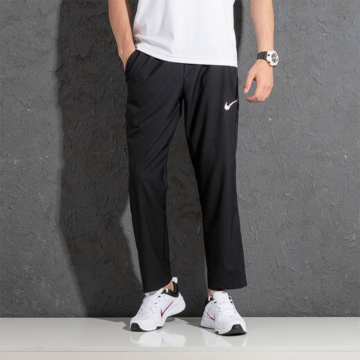 耐克（NIKE）官网官方 舰店男裤子25夏大钩子LOGO篮球梭织快干透气运动长裤 DM6627-010/梭织小脚 S (165/72A)