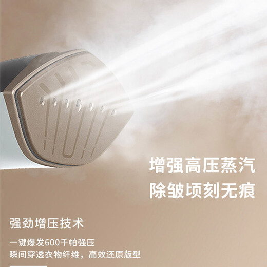 飞利浦挂烫机蒸汽熨斗双杆立式熨烫机90°旋转熨烫板家用增压蒸汽 灰色