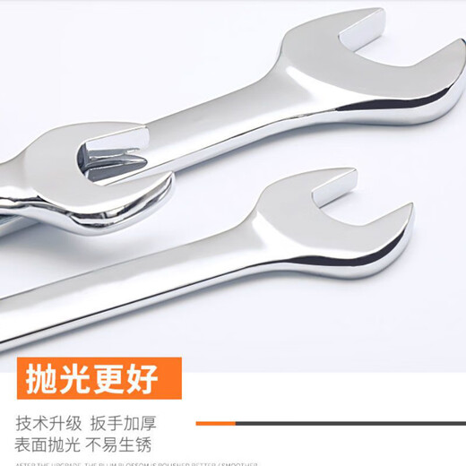 Green forest open-ended plum blossom wrench set 6-14mm 7-piece set dual-purpose wrench labor-saving fast auto repair machinery maintenance tools