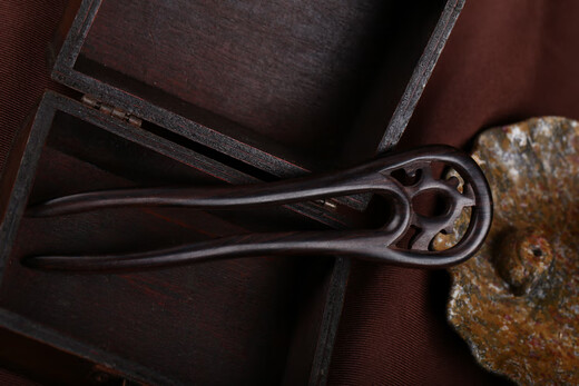 Jingruo Chinese style classical ebony hairpin U-shaped hairpin wooden hairpin headband hair accessories Hanfu peripheral Shengge (ebony)