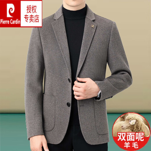 
Pier Cardin men's woolen jacket spring and autumn wool double-sided woolen men's suit middle-aged business casual wool top men's camel color 2XL 185 (Suggested 158-173Jin [Jin equals 0.5 kg])