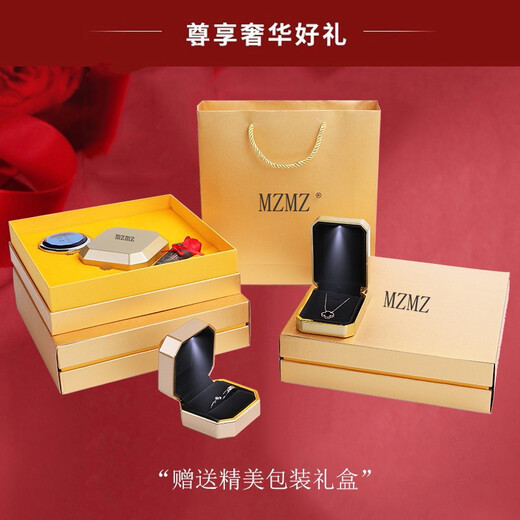 MZMZ Platinum Couple Ring Men's pt950 Platinum Engagement Diamond Ring Double Eleven Birthday Gift for Girlfriend and Wife Local Warehouse/Next Day Delivery-Light Luxury Jianjia Women's Ring