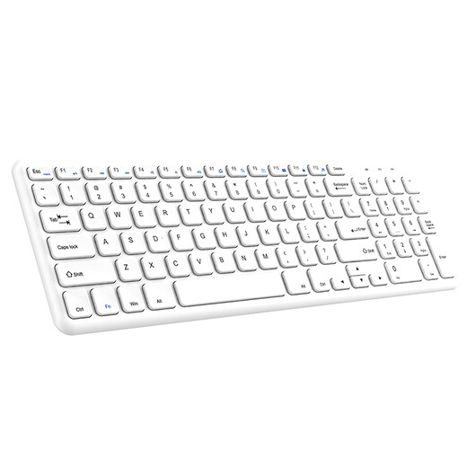 BOW HW156C wireless keyboard chocolate button ultra-thin portable keyboard laptop desktop universal office and home keyboard white
