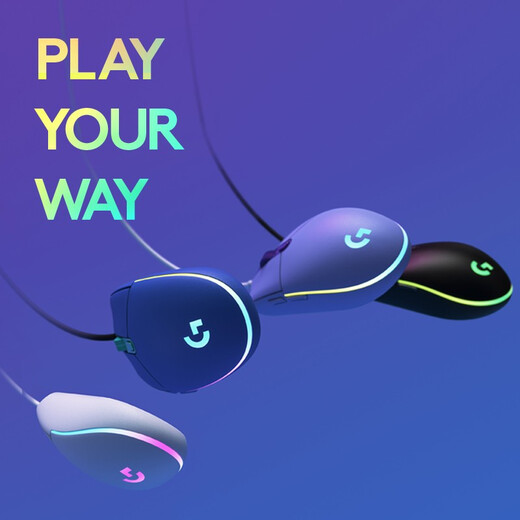 Logitech (G) G102 wired gaming mouse lilac RGB lighting effect lightweight design chicken mouse cyberpunk 200-8000DPI
