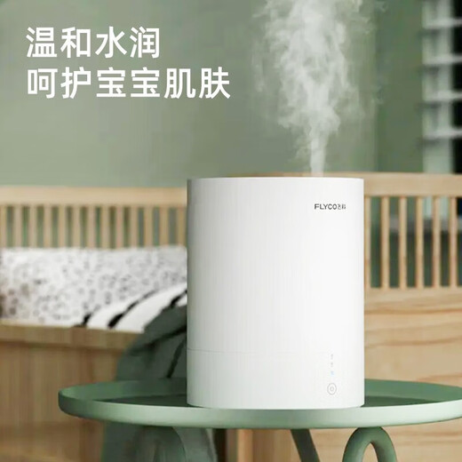 Borui Feike Humidificateur Chambre Light Voice Baby Office Bureau de grande capacité Ménage MINI Purification d'air de brouillard élevé 4L IVORY WHITE HUMIDIFICATION 10-12 HEURES FH9207