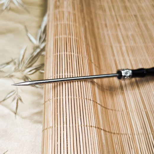 Meng Junchen's handmade hidden sword hairpin, self-defense concealed weapon hairpin, black bamboo wood self-defense ancient style, bamboo hidden sword hairpin + gift box