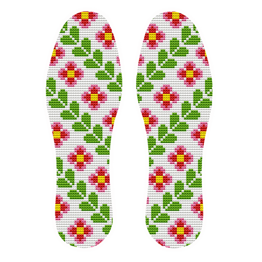 
2023 new printed cotton cloth hand-embroidered cross-stitch insole semi-finished product embroidered by men and women 683 All wishes come true 37