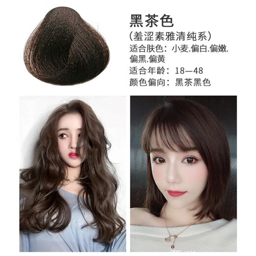首品冷茶色染发剂蓝黑色染发膏无需漂发橙红色2024流行色可盖白发 677浅棕色