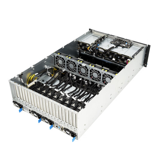 ASUS Dual-Way Xiaolong-Prozessor 8 CARD 4090GPU-Server Deepseek Local Deployment/Big Model Argumenting 4U Rack Server Host ESC8000A-E12 Dual-Way 9754 2.25G 256 Cores/32G/1T Bare-System enthält keine Grafikkarte.