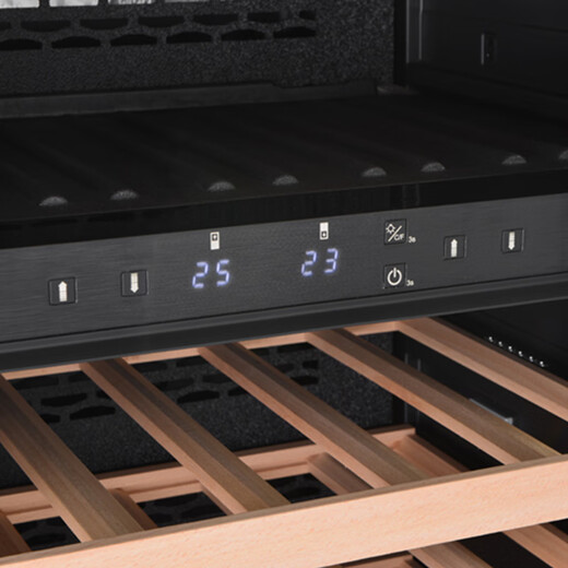 EREMITE external door panel embedded red wine cabinet constant temperature wine cabinet cold drink tea refrigerator frost-free air-cooled cold drink tea cabinet fresh cabinet Embraco frequency conversion embedded wine cabinet dual temperature/external door 101 bottles