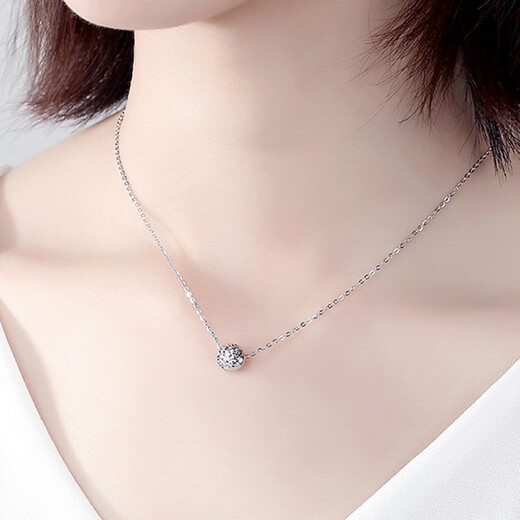LAOLATU platinum necklace for women pt950 platinum transfer beads light luxury Chinese Valentine's Day confession birthday gift for girlfriend and wife PT950 platinum with identification certificate