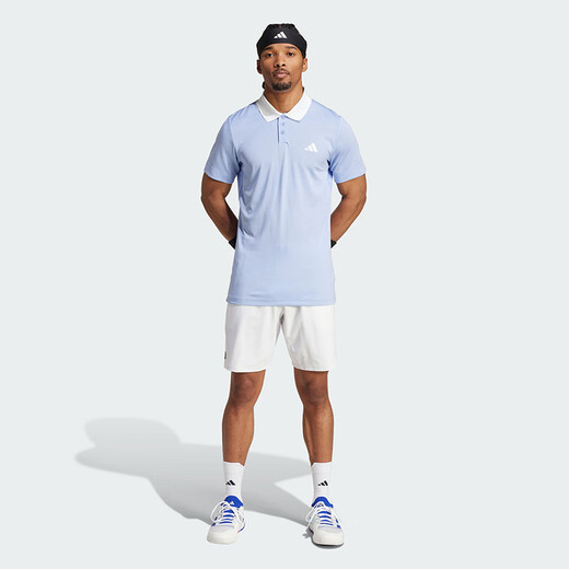 阿迪达斯 （adidas）t恤polo衫男运动短袖夏季网球服白色宽松透气礼物送爸爸 IW6227吴易昺美网 M