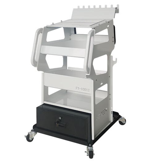 Yunqige customized car diagnostic computer tool cart programming stabilized power supply charger integrated car mobile auto repair cart FY10012A diagnostic cart (without drawer)