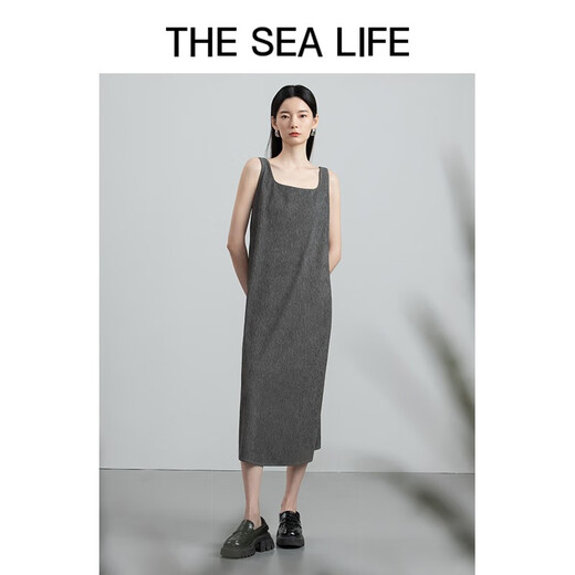 Der Sea Life Square Kragengurt Rock Herbst Textur Design Falten Sie lose einfache 12211 Caffefa Grey S