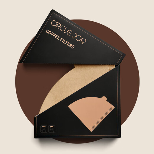 Circle Joy coffee filter paper V-shaped 60 drip-type hand-brewed coffee imported puree filter paper 100 pieces for 2-4 people