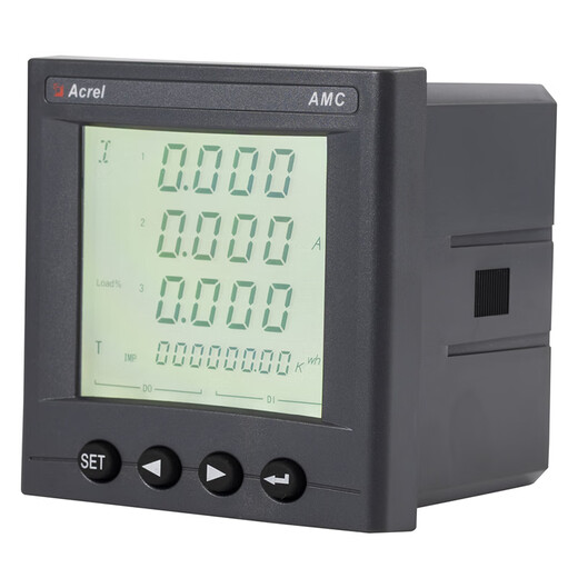 Ankerui AMC96(L) smart multi-function electric meter embedded installation opening 88*88mm AMC96L-E4/KC (LCD display + communication + switching value)