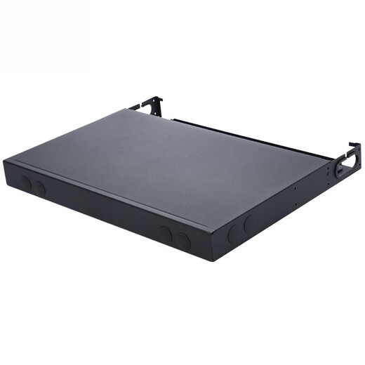 HAIAINE FCSCST12-PORT 24 Port Fiber Board Frame de distribution monocype 1U Type de rack 1U Type de rack 12-core 24 Corde optique Boîte de câblage de fusion Boîte de jonction épaissie de la bride de fibre de fibre de queue Fust