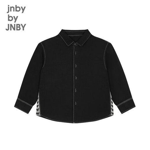 Jnby by JNBY Jiangnan Buyi children's clothing autumn and winter loose long-sleeved corduroy ribbon shirt boys and girls 1O8217560 005/near black 110 cm