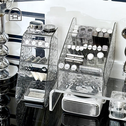 Dongha makeup brush storage bucket dressing table oblique plug-in lipstick storage rack bathroom eye shadow cosmetics storage small size