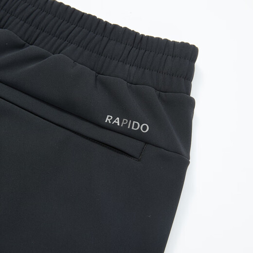 Rapido velvet free-fitting pants for autumn and winter couples warm anti-static sports trousers CN4921L90 black men's style comfortable and loose fit L 175/80A men's style