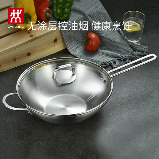 ZWILLING Nova Plus set wok, steamer, soup pot, steamer, frying pan, spatula, pot, spoon, kitchenware set, stainless steel pot, 6-piece set