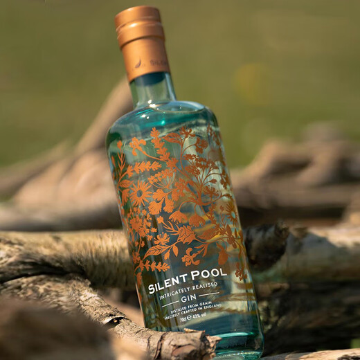 Jingyuan (piscine silencieuse) [UK National Pavilion] Original importé de Surrey Mountain Silent Pool Handmade Gin Wine Base Wine Jingyuan British Gin 700ml 1 Bouteille