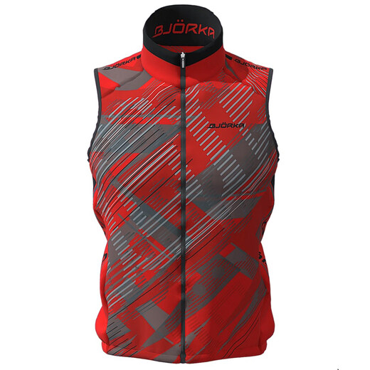 Mo Xinyu autumn and winter sleeveless vest cycling clothing mountain bike winter men's fleece warm running sports vest 1 S