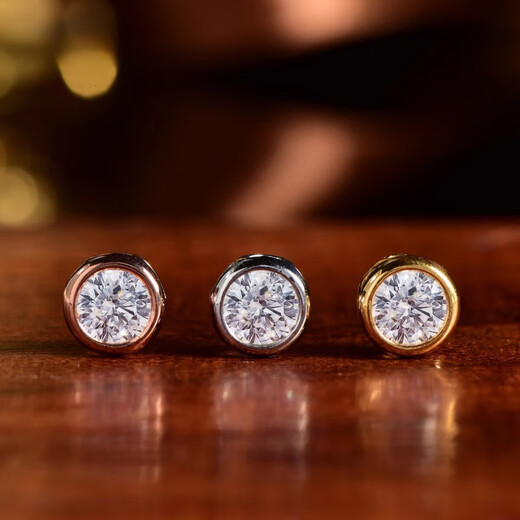 Fat Donglai's same 18K gold pendant single pendant Moissanite bubble small fresh temperament clavicle pendant DIY K yellow-1 carat bubble pendant