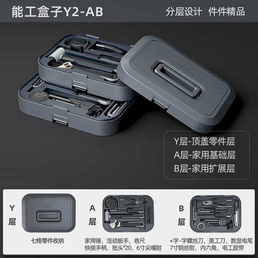 GREENER Toolbox Home Storage Box Multifunctional Hardware Art Box Portable Large Car Tool Set Lithium Battery Y3ZBC Player Set