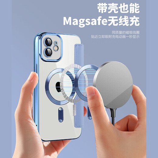 Lebeilian suitable for iPhone16 mobile phone case flip leather case Apple 16promax anti-fall magnetic gold shield business 16plus men and women new electroplating soft edge internet celebrity trendy brand Apple 16ProMax dark purple flip leather case