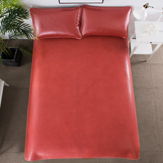 Huayi Leather Eco-Friendly First Layer Buffalo Leather Summer Mat Three-piece Set Cowhide Mat 1.8m Bed Buffalo Leather Mat Genuine Leather Soft Seat Seat Water Soft Seat Selection Thickened 4.0mm Single Seat 1.5m*2.0m
