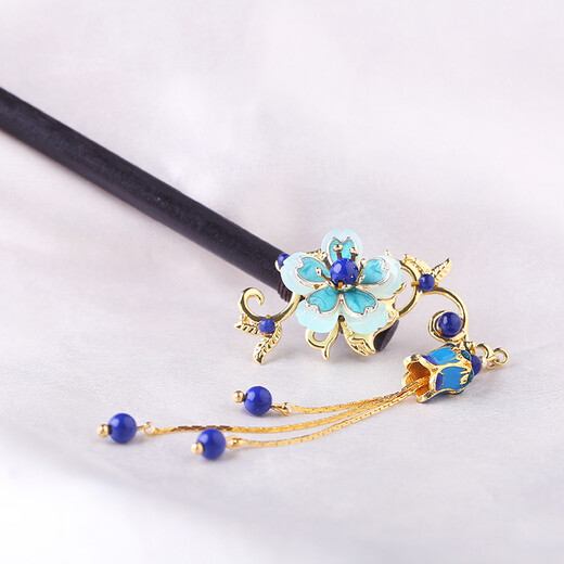 Yanyu Jiangnan ancient style step-waving hairpin for women in ancient costume, New Year's temperament, small and fresh hair accessories, coiled hair, hair accessories, hairpin length 18 cm, 1 piece