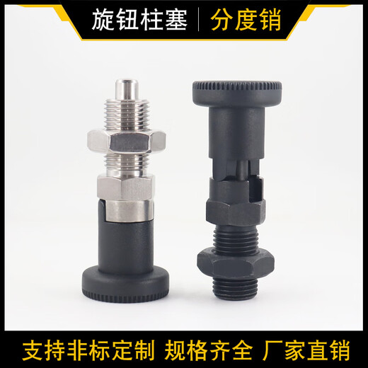 Huilid Custom Knob-Kolben GN617 Indexierung Stiftfeder Positionierung Stift Edelstahl Selbstverriegelung Teleskop-Kolben M10-M20 M12156 Edelstahl Reset