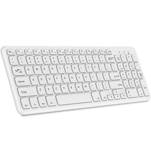 BOW HW156C wireless keyboard chocolate button ultra-thin portable keyboard laptop desktop universal office and home keyboard white