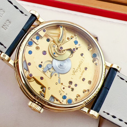 
[Second-hand 99 new] Breguet Hand-in-Law Series Manual Mechanical Men's Watch 38mm Hollow Dial Movement Power Reserve 18K Gold Pin Buckle 7027BA119V6 Fake One Loss Three Losses