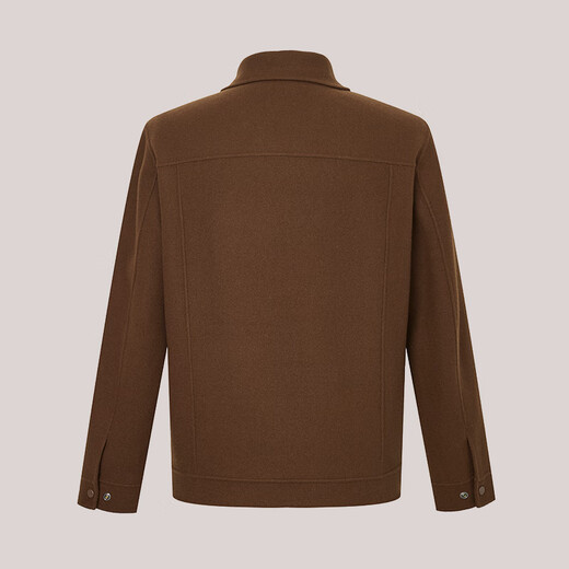 Hazzys Men's Automn and Winter Jacket Handmade Woolen Shirt Style Executive Executive Veste Men's Asvzu0BDU21 Brown BW L (175 / 96A 48)