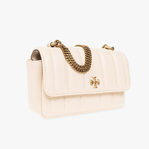 托里.伯奇（TORY BURCH）女包 新款汤丽柏琦女士KIRA迷你链条包单肩斜挎包 奶酪白142567 724