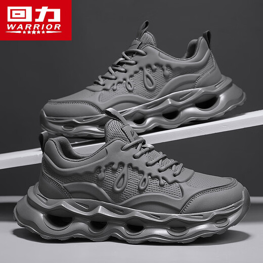 
Warrior casual men's shoes mesh dad shoes men's height-enhancing versatile sports shoes men 3893 dark gray 41