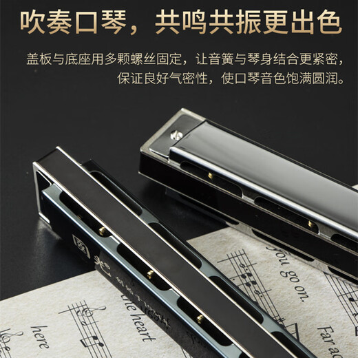 
Guoguang Shanghai Guoguang brand 24 harmonica professional performance grade German imported gong dungeon ABCDEFG adjustment for adult beginner A adjustment