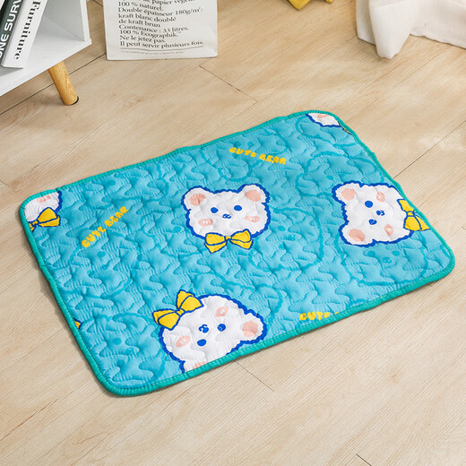 Hanhan pet pet mat, dog mat, cat mat, mat, sleeping mat, non-slip summer sleeping mat for rabbits, cats and dogs, universal for all seasons, universal non-slip mat for cats and dogs-KT cat 40*30 cm [recommended 3 Jin [Jin equals 0.5 kg] pet]