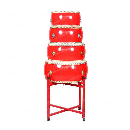 12/14/16/18/20/24 inch Cowhide drums and drums adult children's dance drums teacher's rhythm of red drums in class 16 inch red drums + drum sticks + drum stand