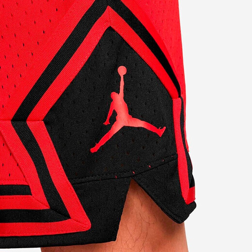 Nike Shorts Herrenhosen Fitnesshosen Sommer Sport Casual Lous LOVER Comfort Training Fitnesshosen Basketballhose DH9076-687/Rot und Schwarz S