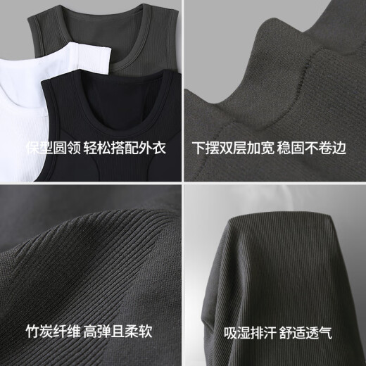 VeniMasee Men's Belly Controlling Vest Corset Waist Corset Body Shaping Clothes Invisible Fitness Beer Belly Corset Belly Controlling Belly Artifact Belly Controlling Vest Black M [Recommended 90-130Jin [Jin equals 0.5kg]]
