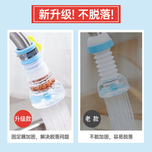 Household kitchen faucet splash head universal extension extender tap water filter shower water saver 3 pack